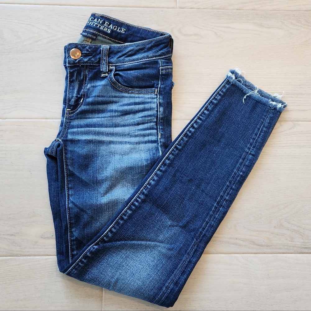 American Eagle Blue Denim Jeggings